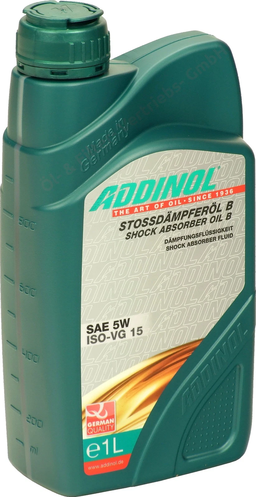 ADDINOL Stoßdämpferöl B 1 Liter SAE 5W Gabelöl Telegabelöl mineralisch