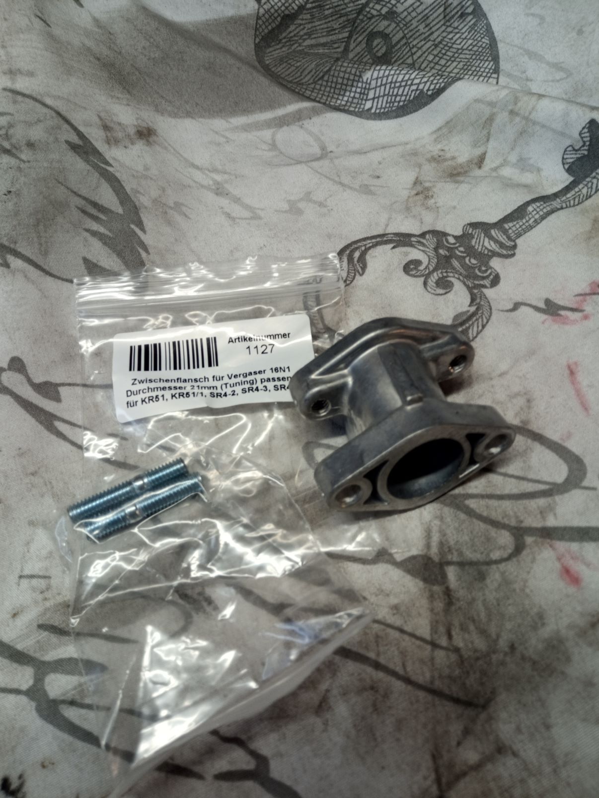 Simson Ansaugstutzen Kr51/1 sr4 21mm Simson Ansaugstutzen Kr51/1 sr4 21mm
