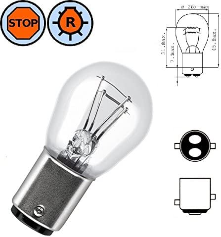 10x Leuchtmittel 12Volt 21/5W BAY15d Birne Doppelfaden Autobirne Lampe  Glühbirne, 6,90 €